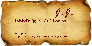 Jobbágyi Julianna névjegykártya
